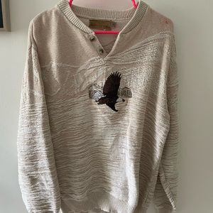 Vintage Embroidered Eagle Sweater